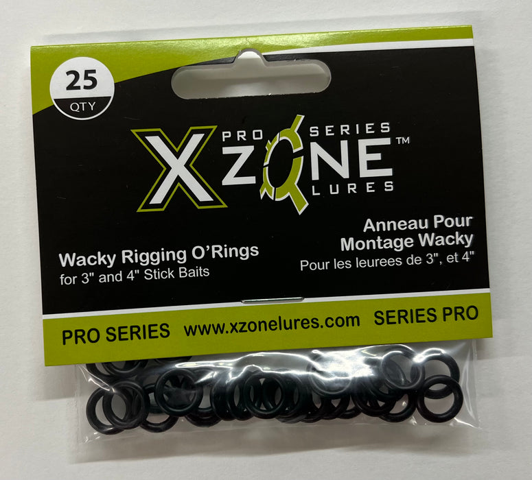 X Zone Pro Series Wacky Rigging O Rings- 3"-4" Stick Baits