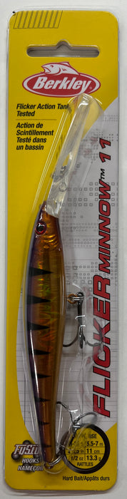 Berkley Pro-Design  FFMN11D-SLPB Flicker Minnow 11- Slick Purple Bengal