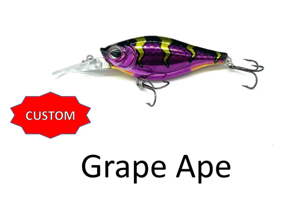 Walleye Nation Creation LLC Custom Lure- SS5 Grape Ape