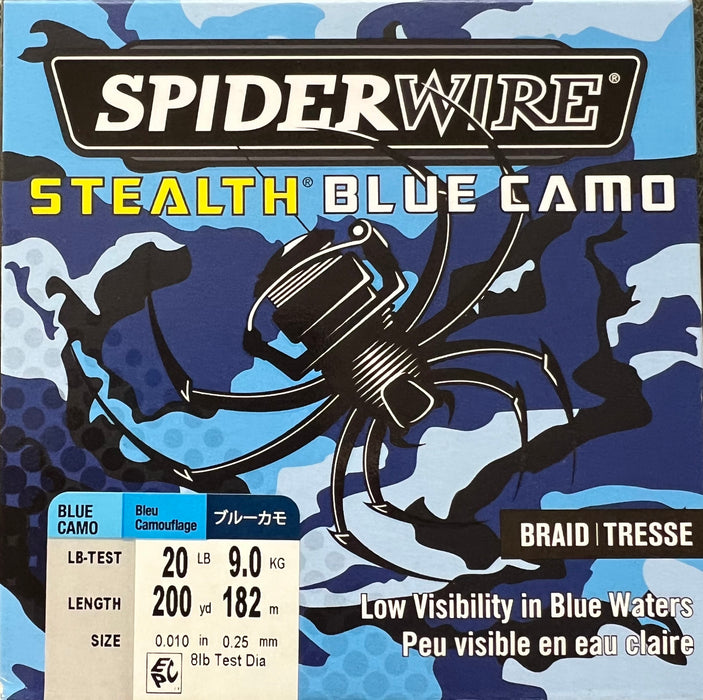 SPIDERWIRE STEALTJ BLUE CAMO- 20lb 200yd