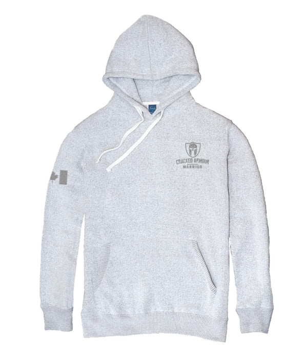 CRACKED ARMOUR Embroidered Shield Hoodie