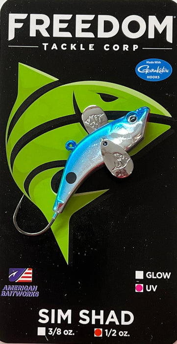 FREEDOM 64206 SIM SHAD-BLUE SHAD, 1/2oz